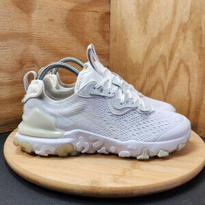 Nike React Vision Womens White Running Shoes Sneakers Size 8.5